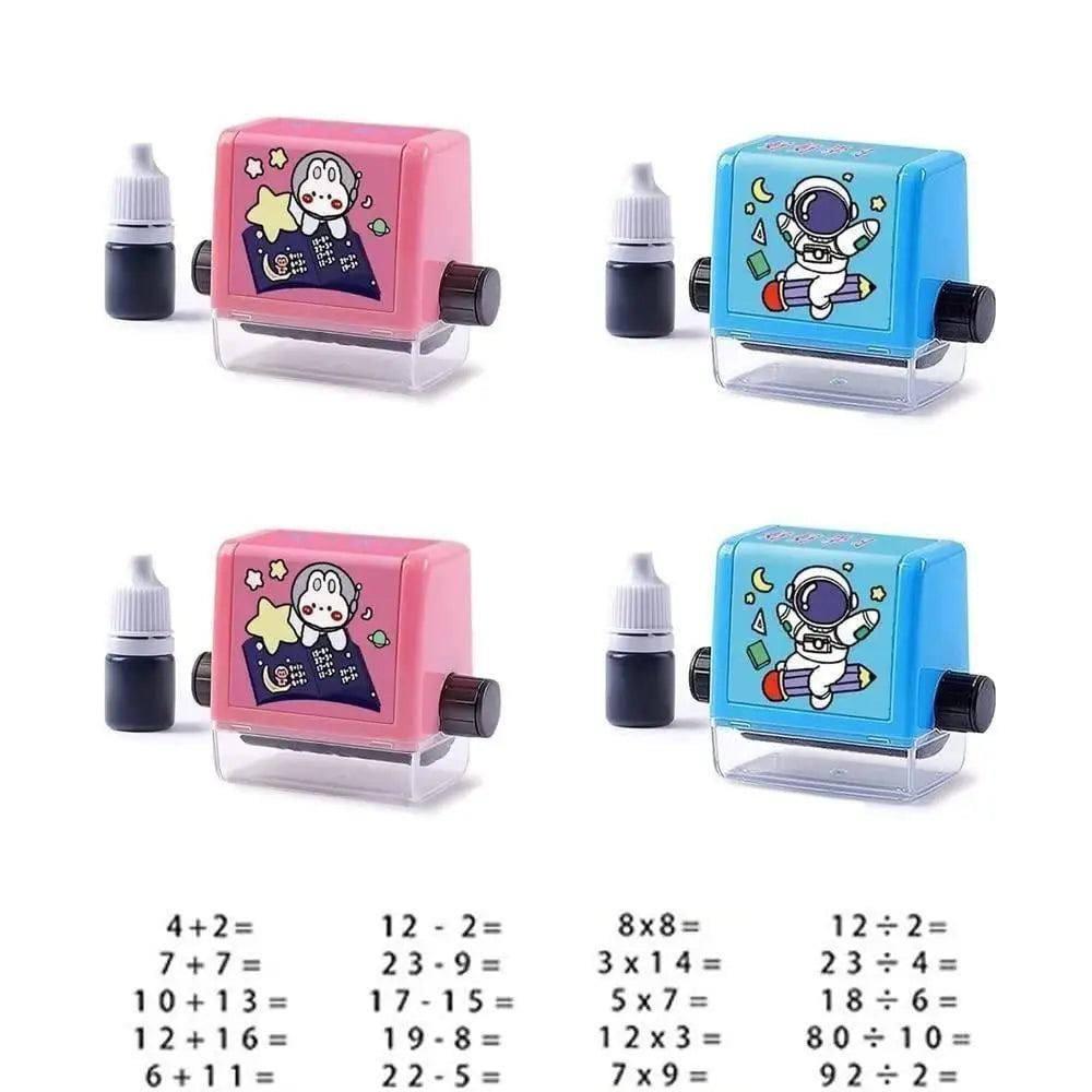 Birud Addition Stamps for Kids, Roller Design Teaching Stamp,Math Stamps Practice Tools - DECORATION HUB