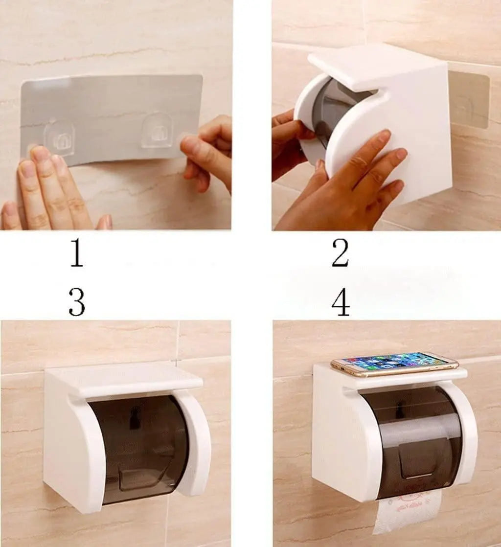 Toilet Paper Holder,Self-Adhesive roll Holder Paper - DECORATION HUB