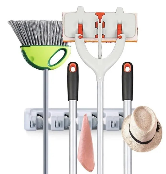 Multipurpose Wall Mounted Organizer Mop and Broom Holder 5921f9-c7