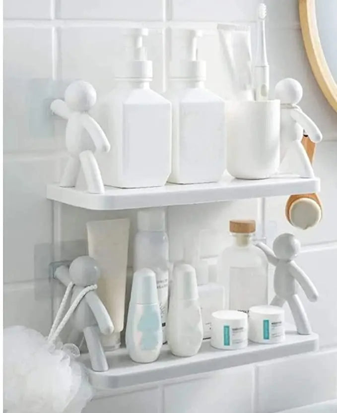 White Doll Shelf Storage Rack Wall Hanging - DECORATION HUB