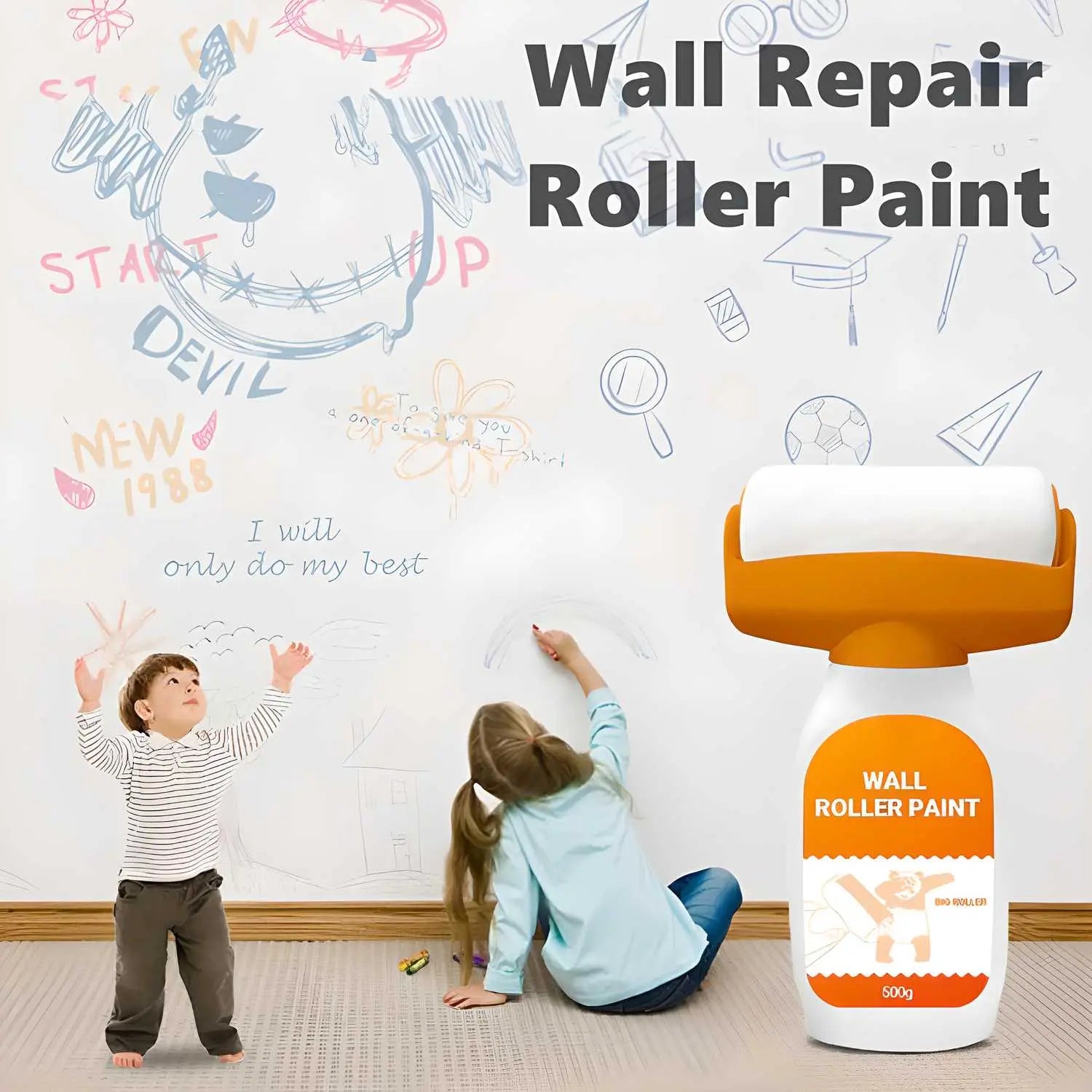 Small Roller Paint Wall Patching Brush - DECORATION HUB