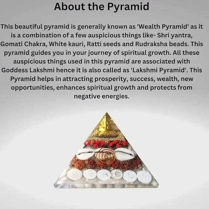 Crystal Wealth Gomati Chakra Shree Yantra Pyramid - DECORATION HUB