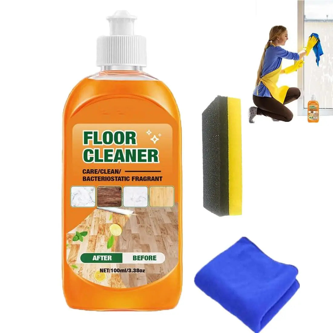 Powerful Decontamination Floor Cleaner All-Purpose Cleaner Wood Floor Cleaner and Polish Wood Floor Cleaning Tile Floor Cleaner - DECORATION HUB