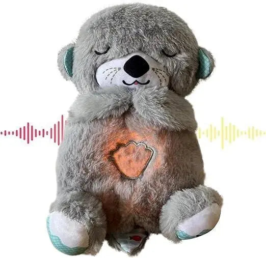 Baby Sound Machine Breathing Otter Portable Plush Baby Toy 5921f9-c7