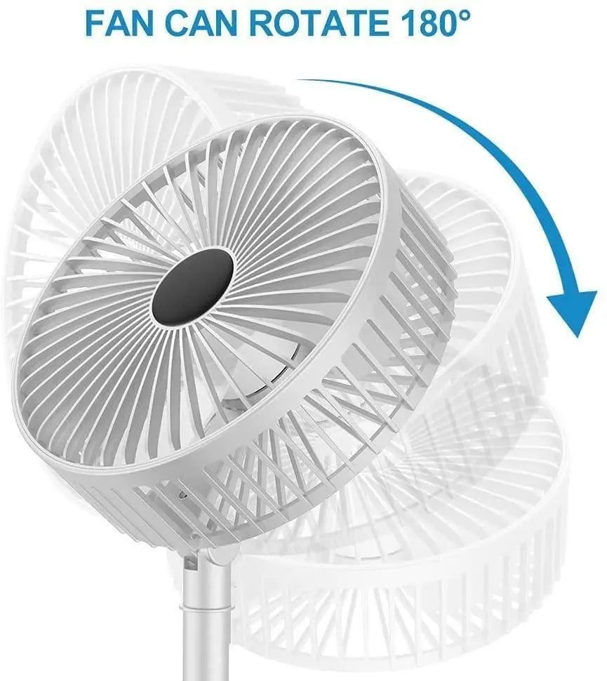 Powerful Rechargeable Table Fan - DECORATION HUB