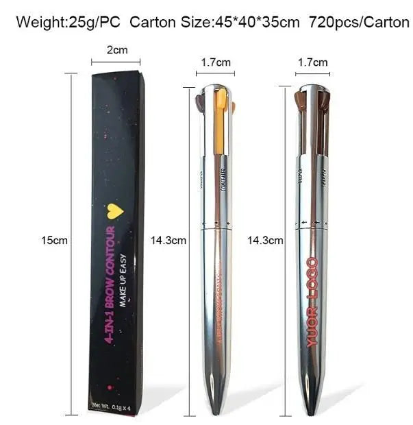 4 Colors Eyebrow Pen 4IN1 Eyebrow Pencil 5921f9-c7