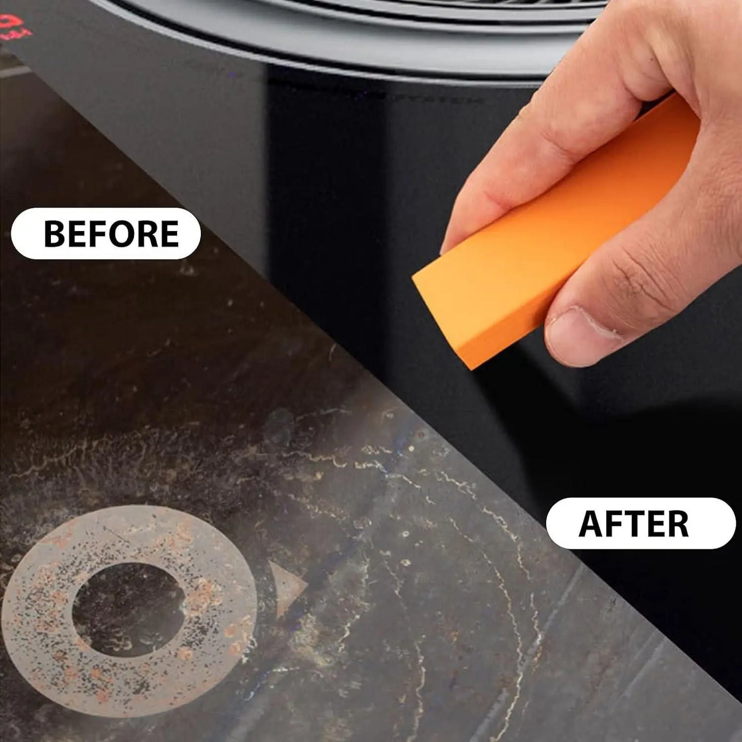 Rust Cleaning Easy Limescale Eraser Artifact, Stainless Steel Stains Eraser Decontamination Cleaner Eraser Rust Remover for Kitchen Home - DECORATION HUB