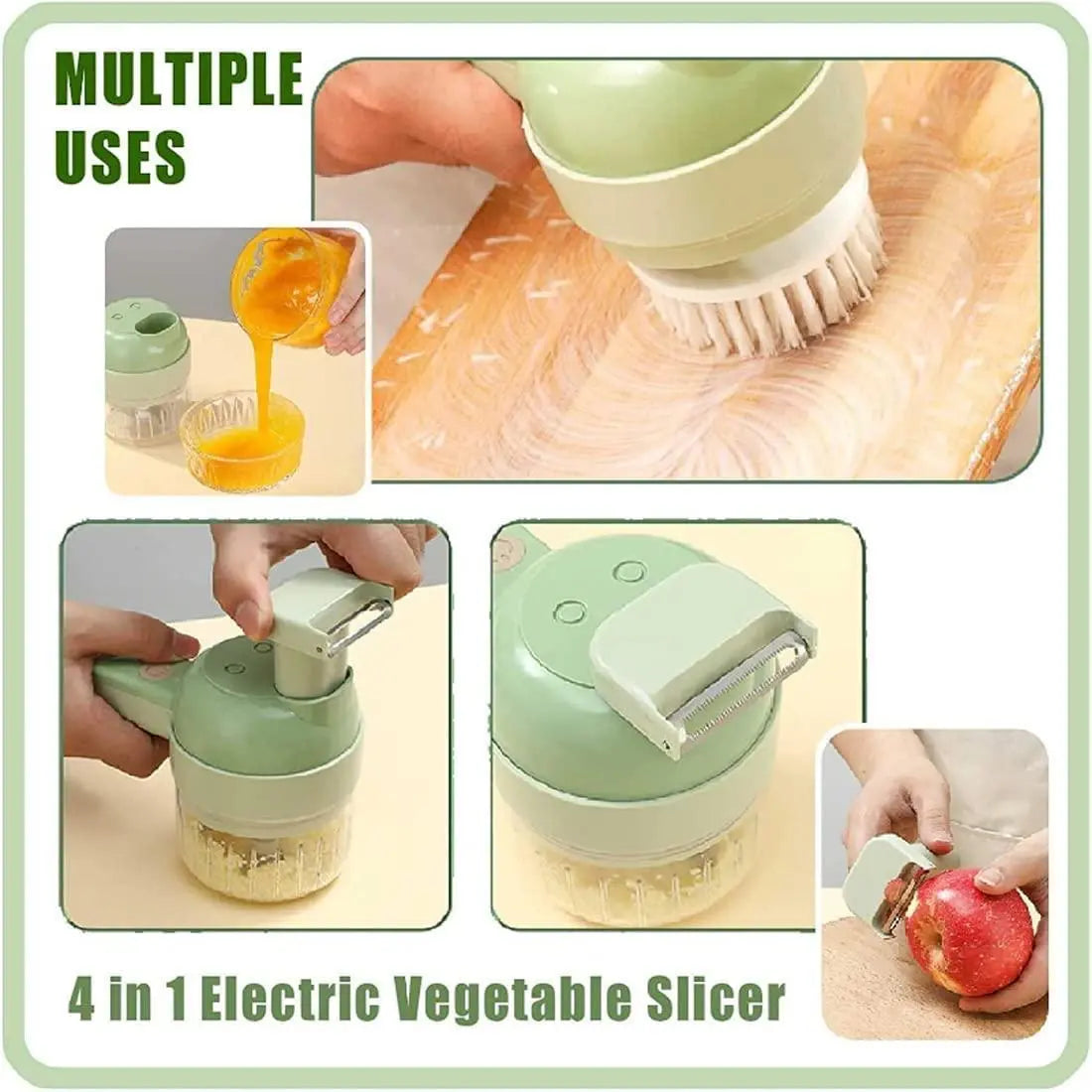 4 in 1 Portable Electric Vegetable Cutter Set 5921f9-c7