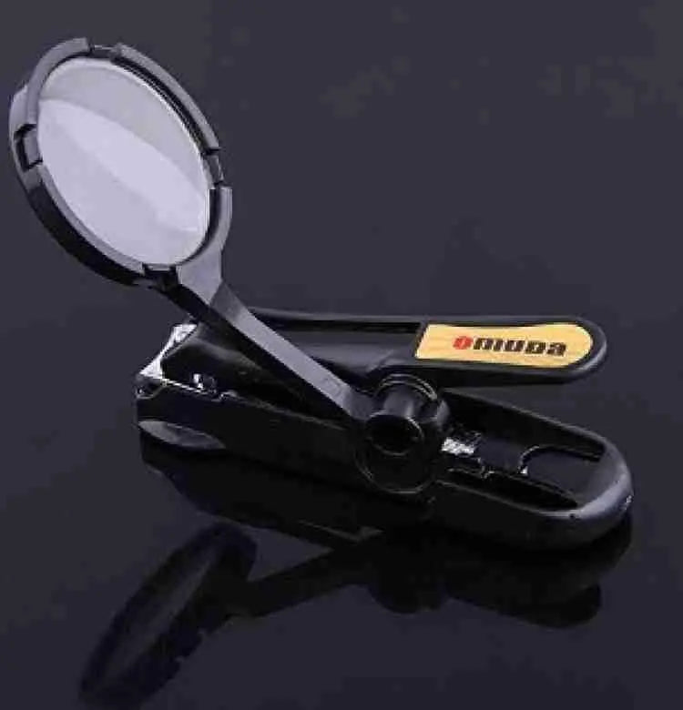 Stainless steel nail clippers with magnifying glass 5921f9-c7