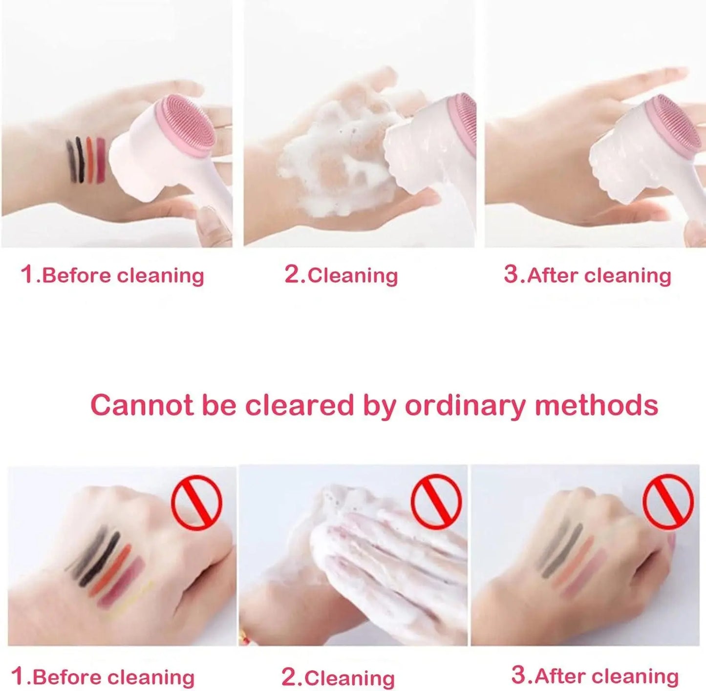 2 in 1 Facial Cleansing Brush 5921f9-c7 premium quality and very soft