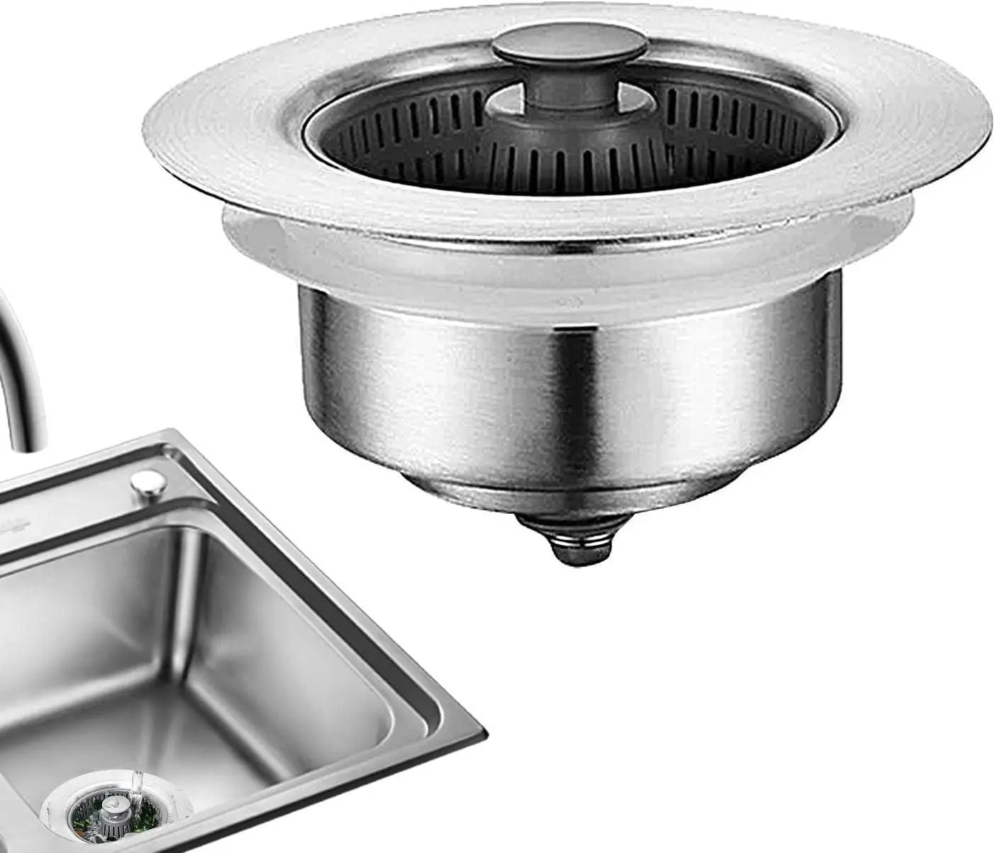 Stainless Steel Drain Filter Sink Plug 5921f9-c7