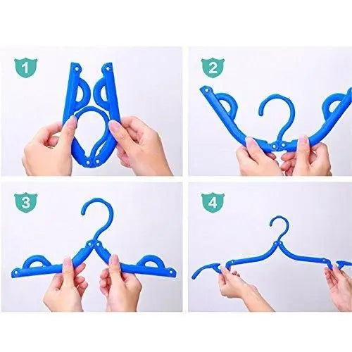 4PCS Portable Foldable Clothes  Hangers 5921f9-c7