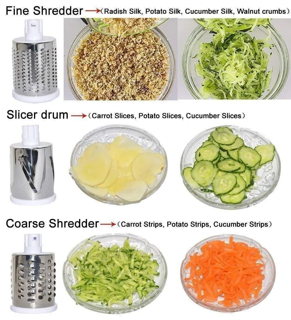 4 in 1 Rotary Drum Vegetable Grater & Slicer 5921f9-c7