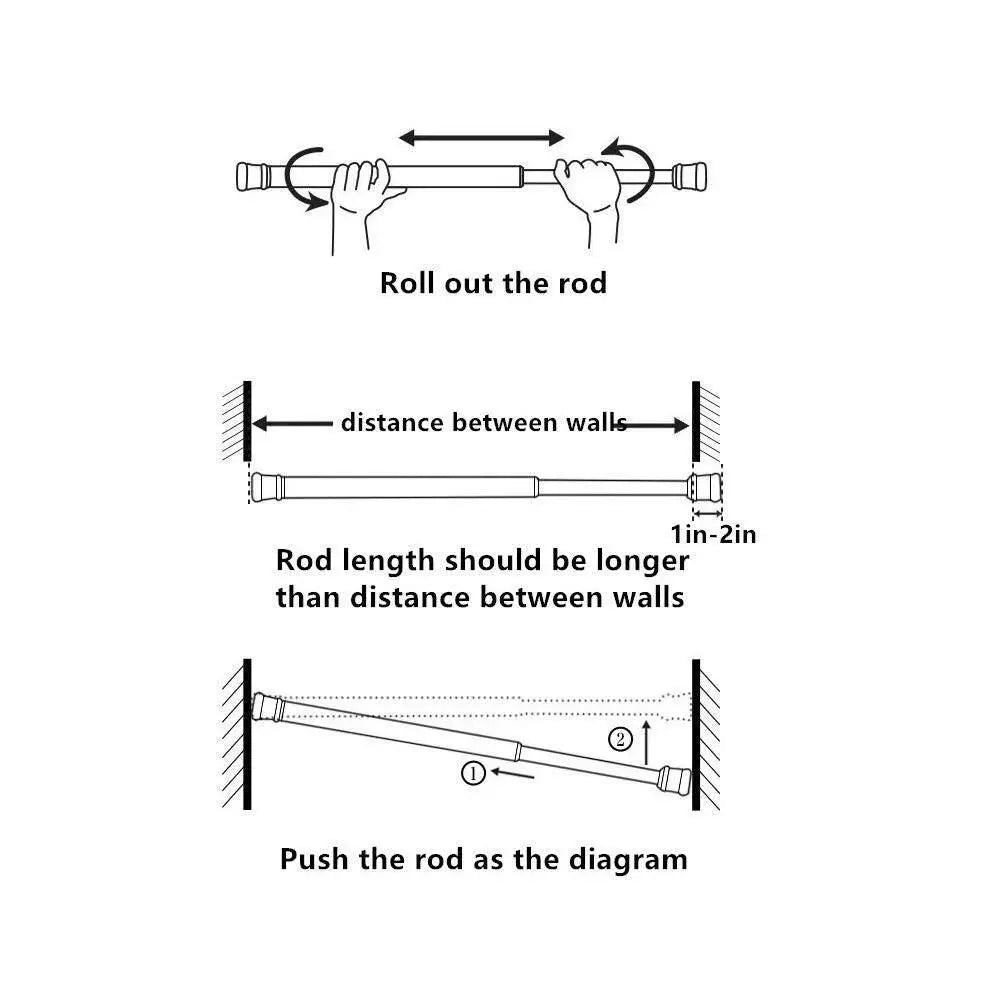 Drill-Free Multifunctional Adjustable Rod 5921f9-c7