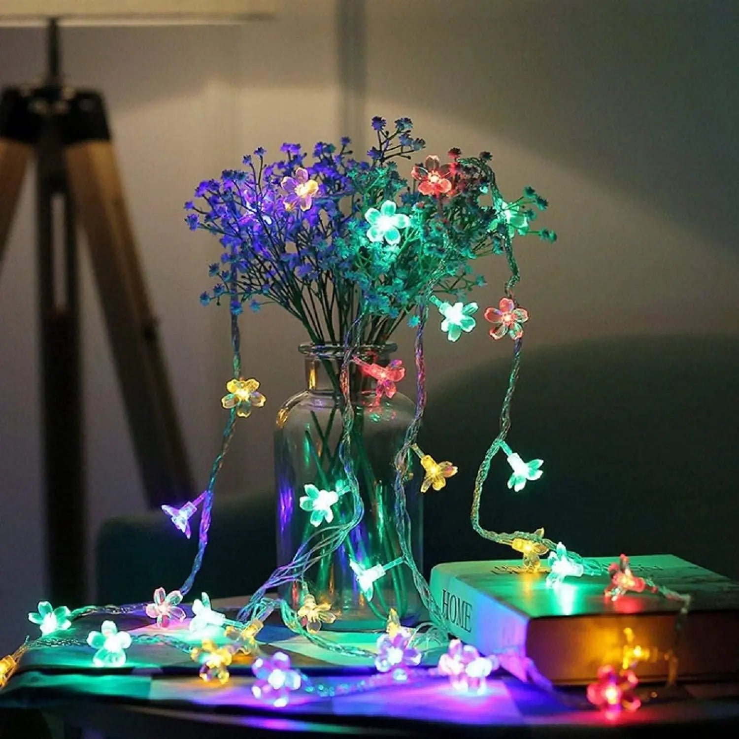 16 LED 4 Meter Blossom Flower Fairy String Lights - DECORATION HUB