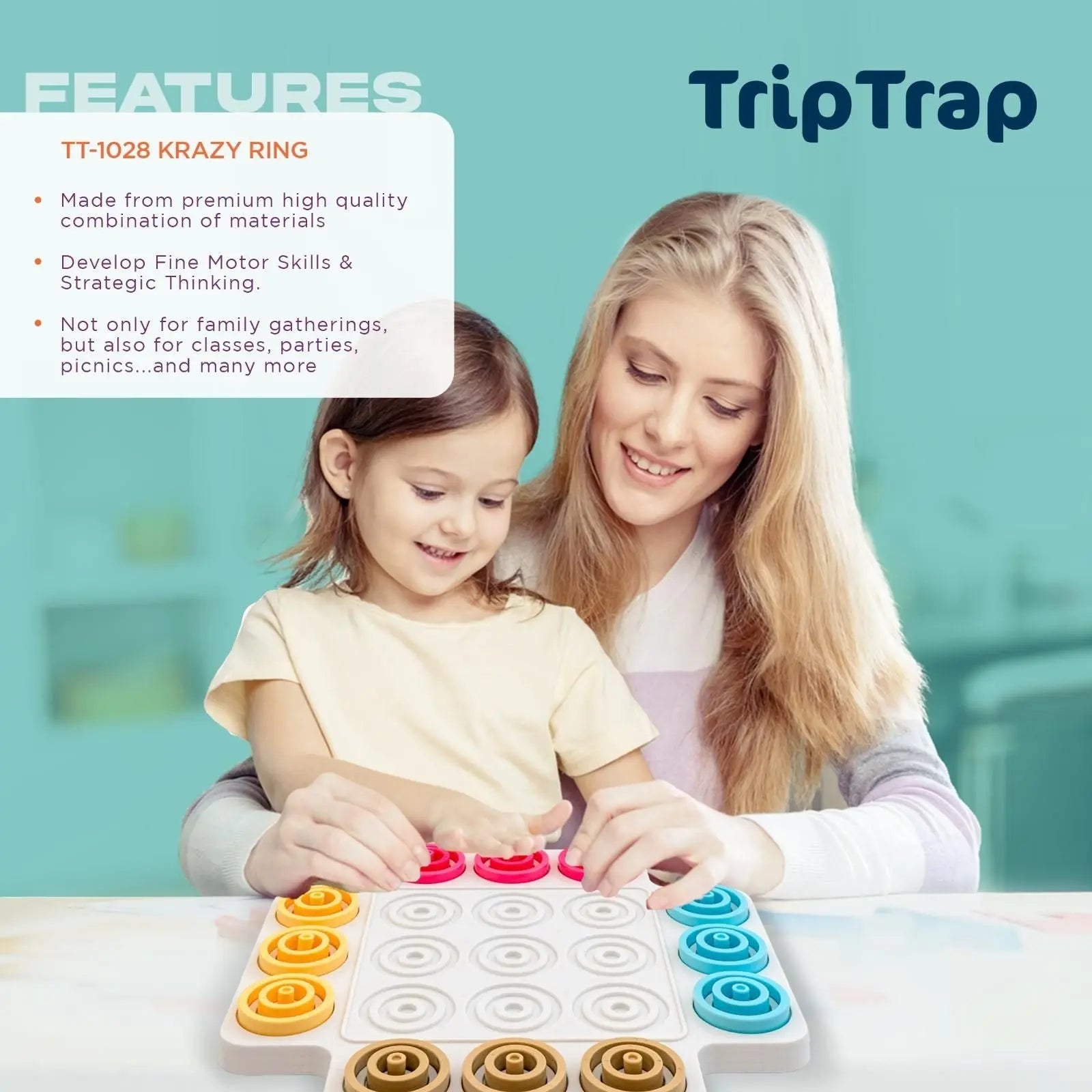 Trip trap Educational Puzzle Game for Kids 5921f9-c7