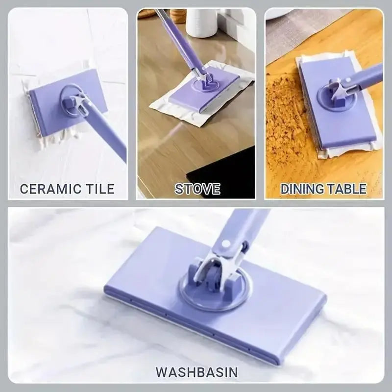 Easy-Clean Mini Mop With Auto Cloth Grip - DECORATION HUB