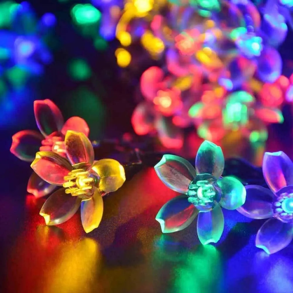 16 LED 4 Meter Blossom Flower Fairy String Lights - DECORATION HUB