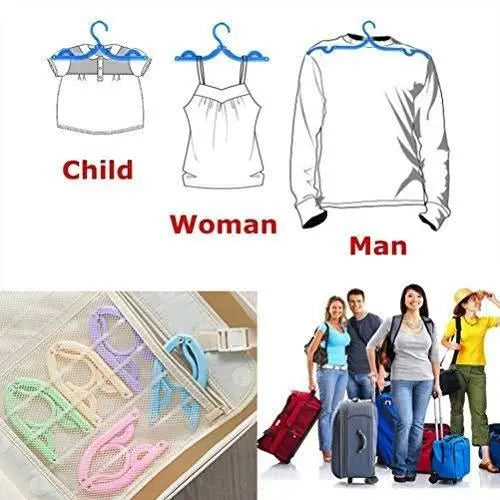 4PCS Portable Foldable Clothes  Hangers 5921f9-c7