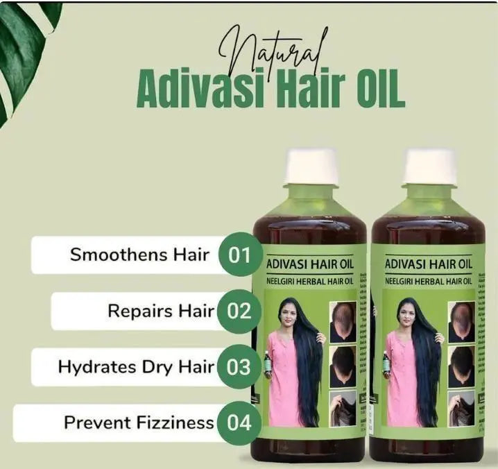 Adivasi Neelgiri Herbal Hair Oil 125ML (Pack of 2) 5921f9-c7