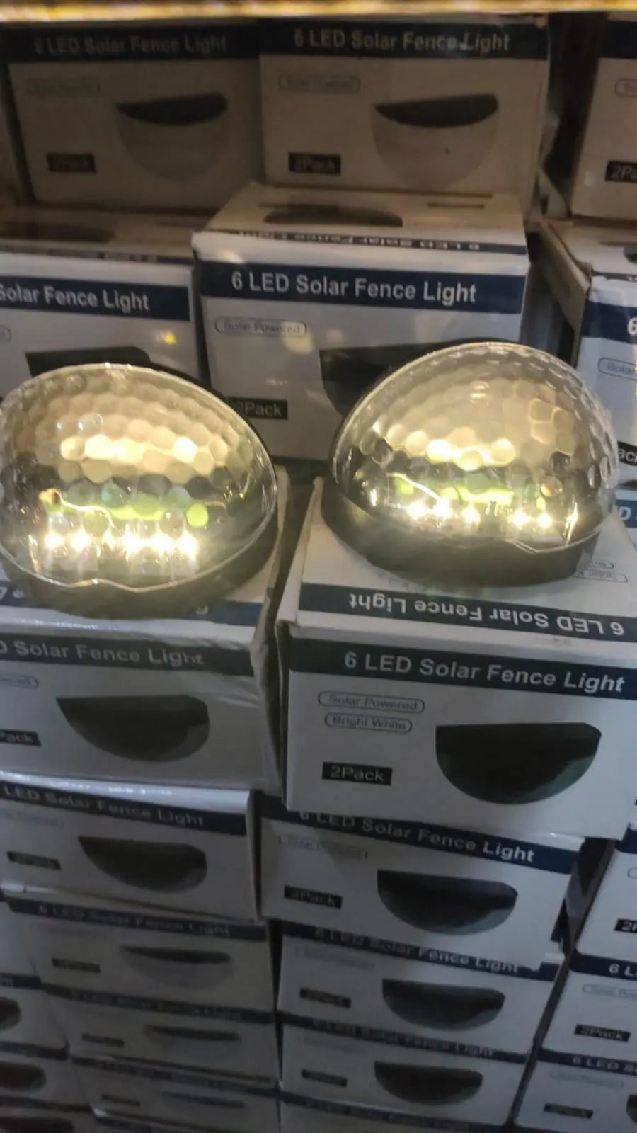 Solar Fence Lights (Pack of 2) - DECORATION HUB