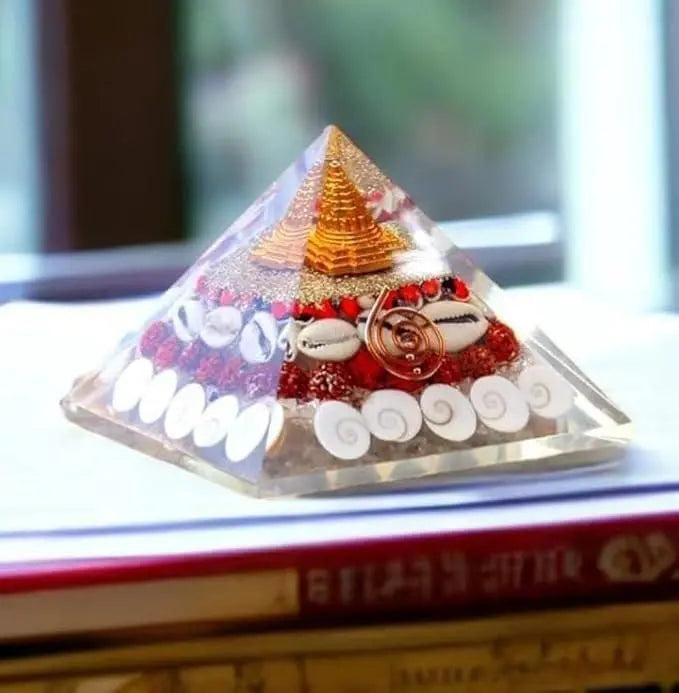 Crystal Wealth Gomati Chakra Shree Yantra Pyramid - DECORATION HUB