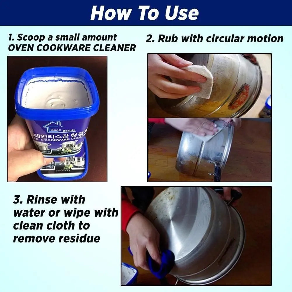 Cookware Cleaning Paste-Oven and cookware pot cleaner 5921f9-c7