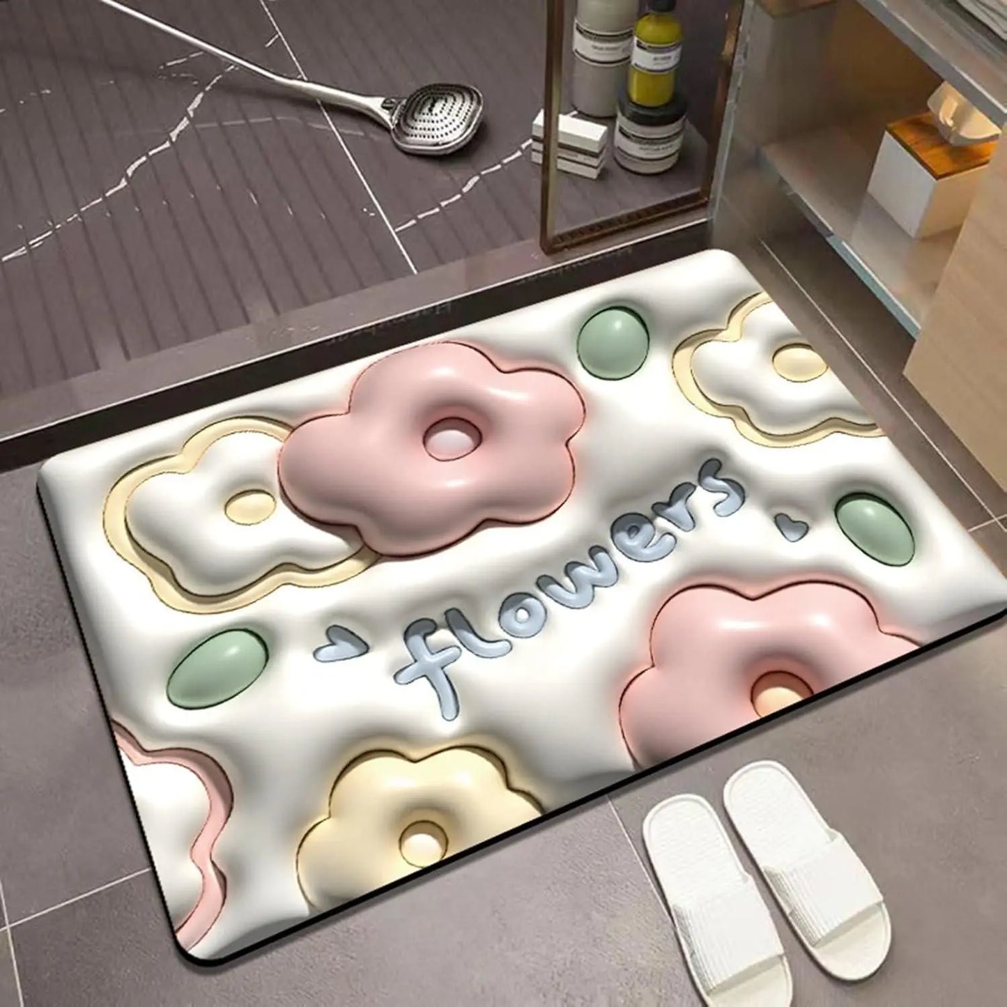 3D Visual Cute Non Slip Quick Drying Bath Mat - DECORATION HUB