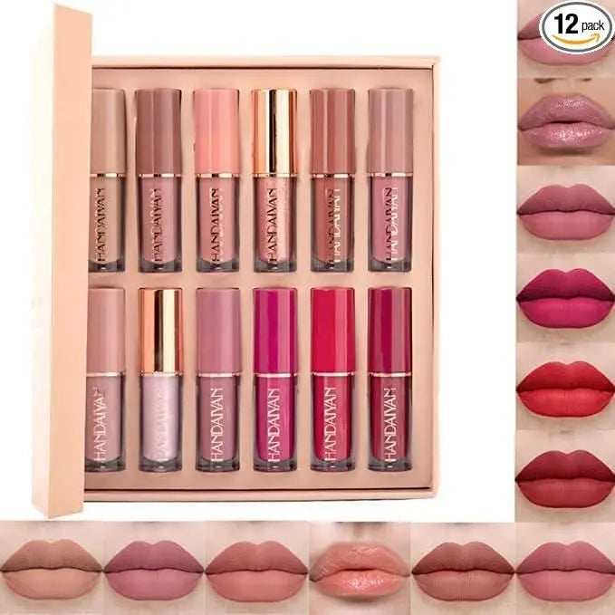 Velvet Matte Liquid Lipstick Set 12Pcs 5921f9-c7