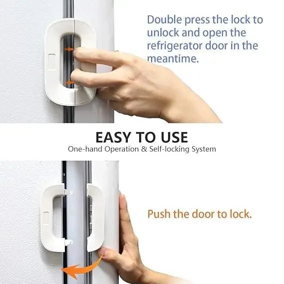 Refrigerator Lock l Cabinet Locks with Strong Adhesive 5921f9-c7