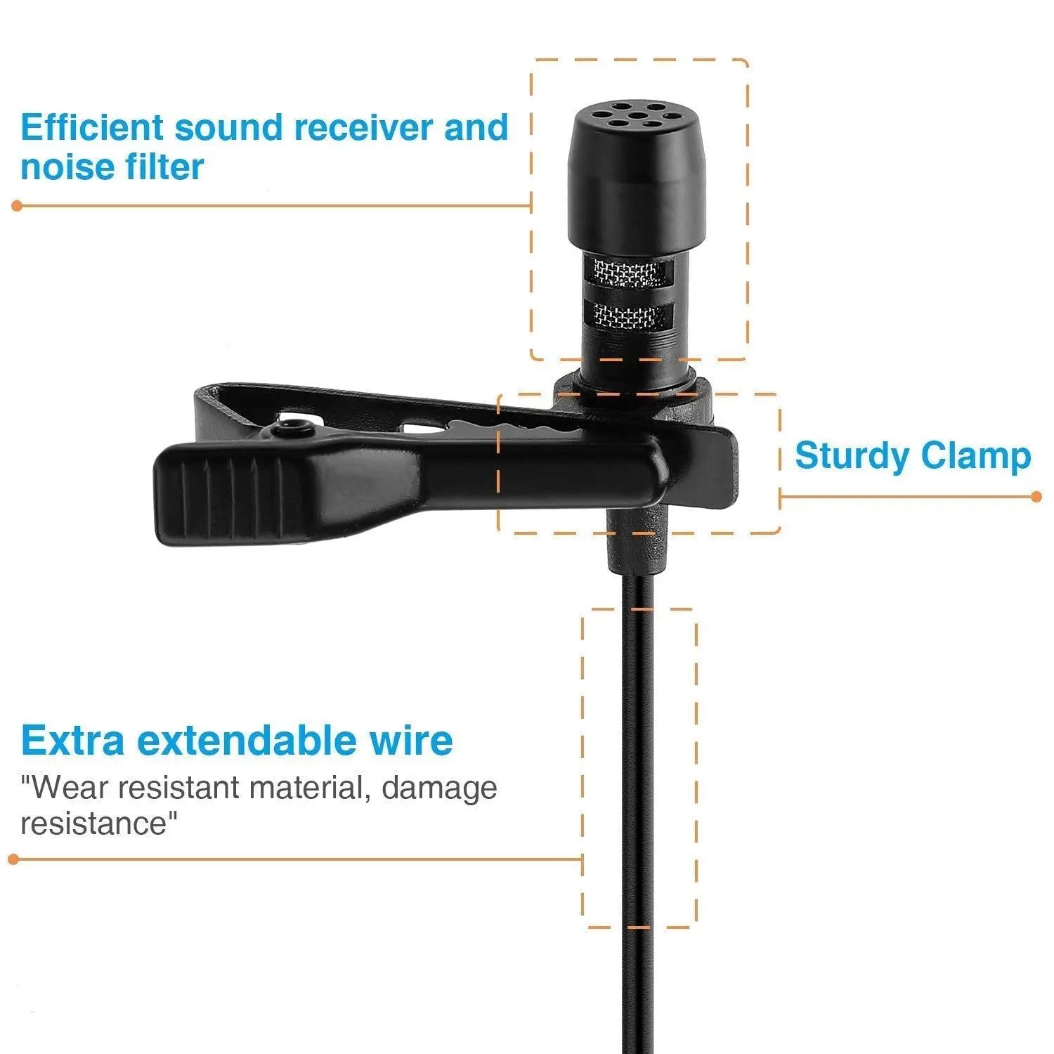 Dynamic Lapel Collar USB Omnidirectional Mic 5921f9-c7