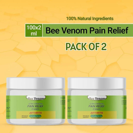 Bee Venom Ultra Strength Pain Relief Cream 100gram (Pack of 2) 5921f9-c7