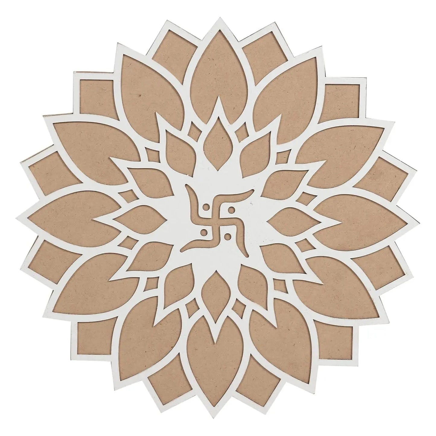 Reusable Wooden Base and Rangoli Template Mat 5921f9-c7