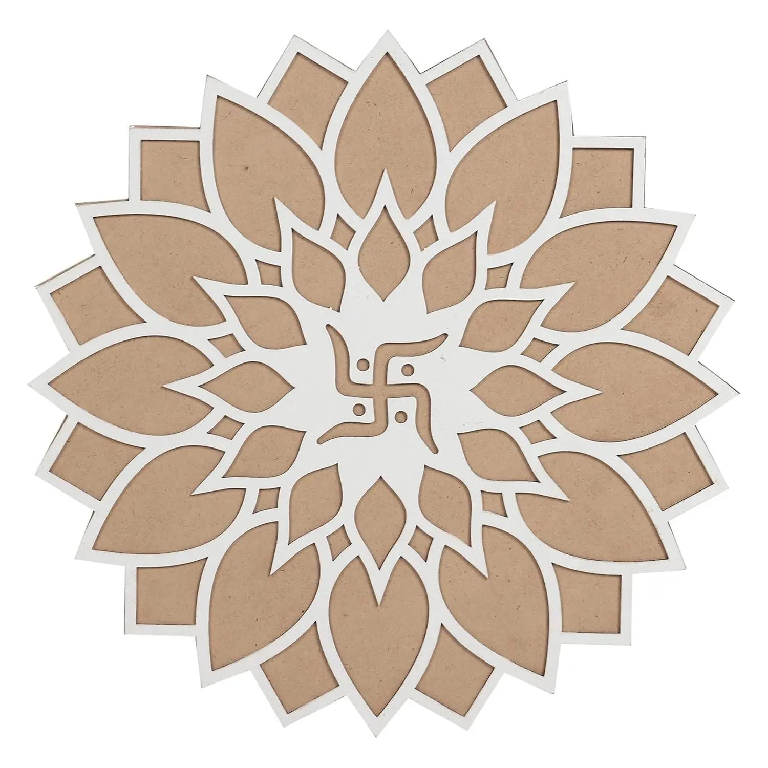 Reusable Wooden Base and Rangoli Template Mat 5921f9-c7