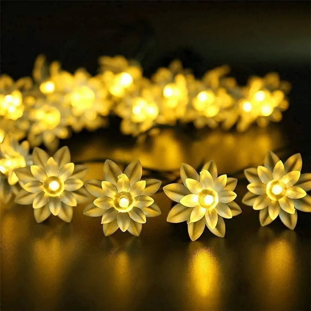 16 Led Lotus Flower Decoration Lights, 3 Meters 5921f9-c7