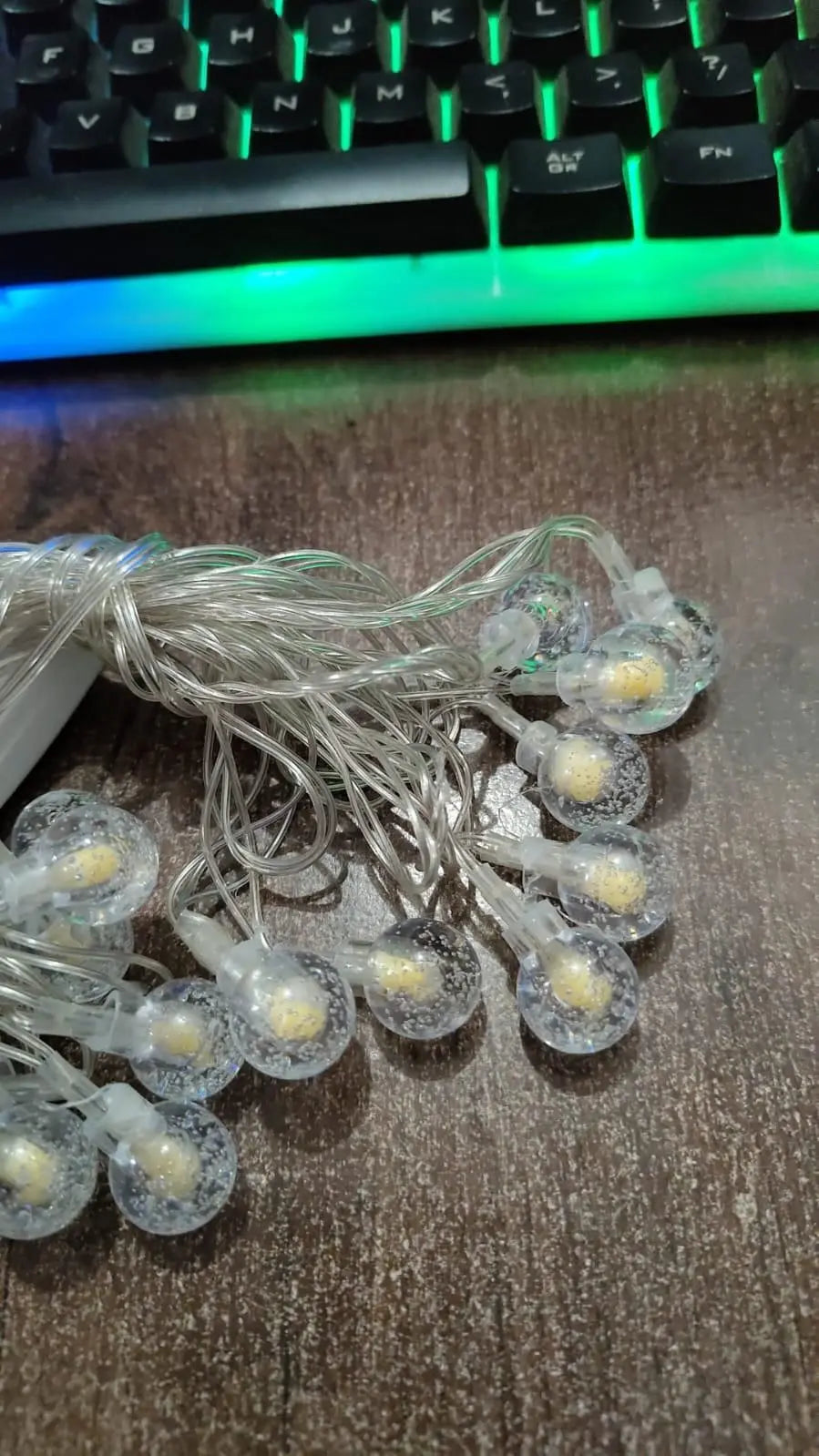 New 16 LED Crystal Balls String Light 5921f9-c7