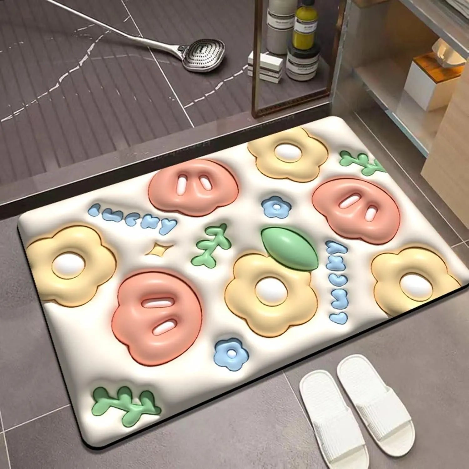 3D Visual Cute Non Slip Quick Drying Bath Mat - DECORATION HUB