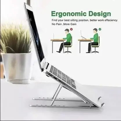 Aluminum Alloy Adjustable, Portable, Foldable, Ergonomic, Tablet Laptop Stand_01 Laptop Stand 5921f9-c7