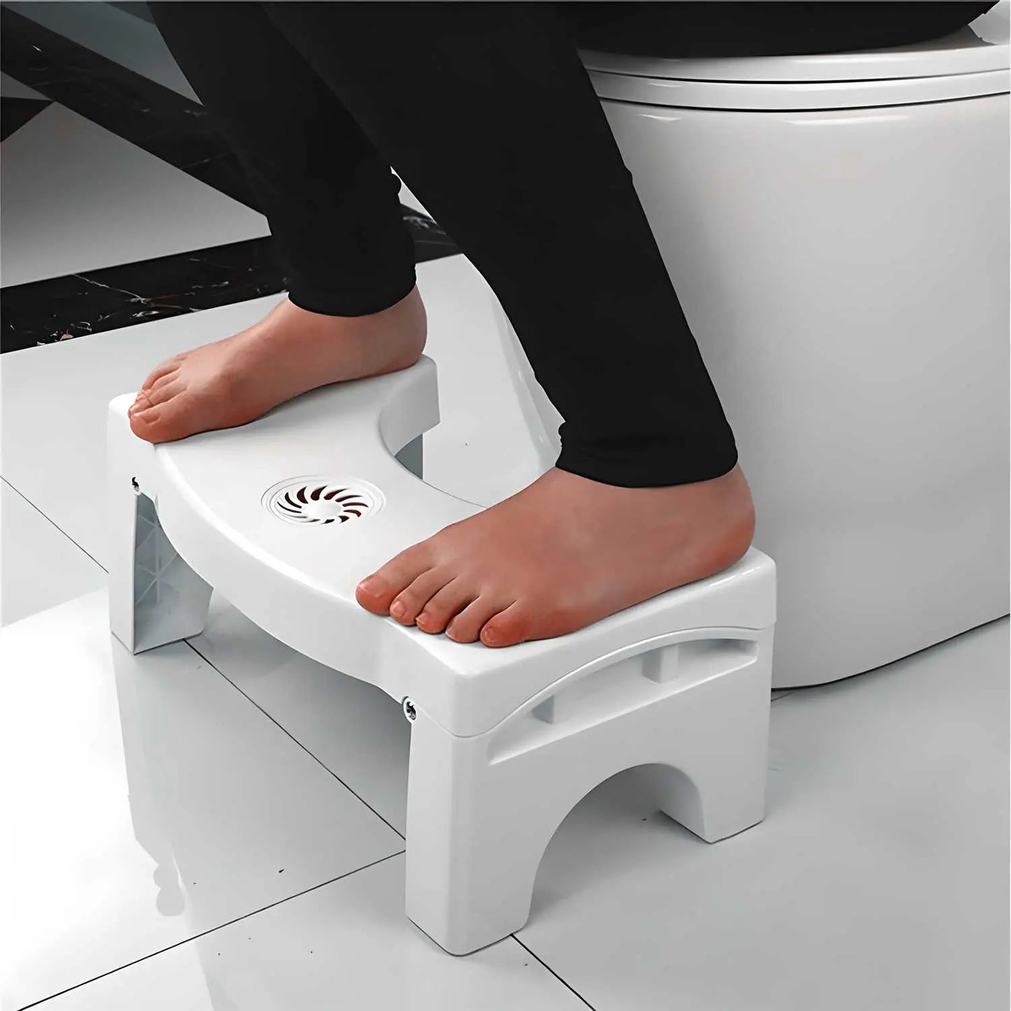 Plastic Foldable Anti-Constipation Potty Training Stool with Air Freshener Slot 5921f9-c7