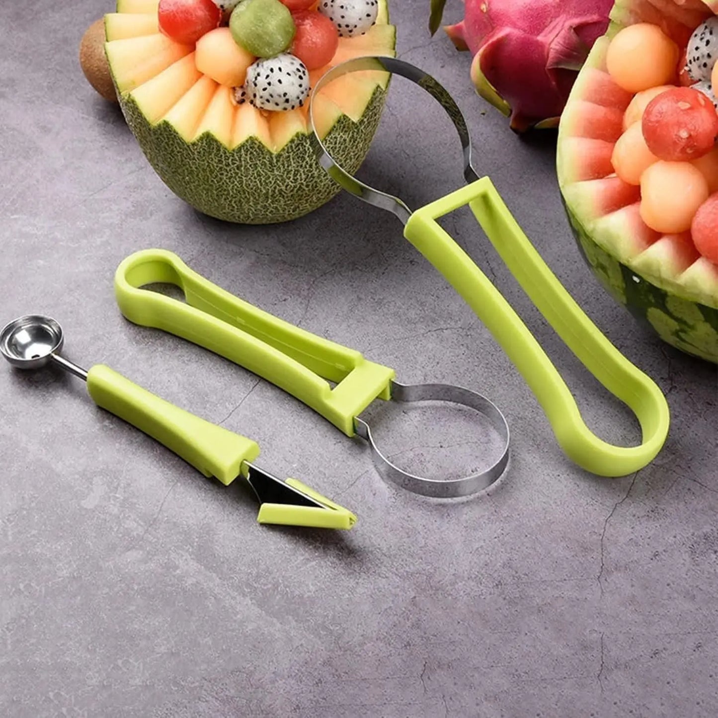 Professional 4 in 1 Watermelon Cutter Stainless Steel 5921f9-c7