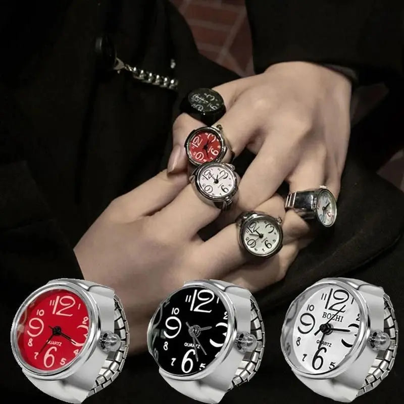 Women's Men's Ring Watch Analogue Quartz on Finger Watch Ring - DECORATION HUB