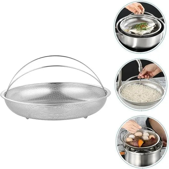 Stainless Steel Draining Rinsing Washing Ideal for Kitchen Vegetables Fruits 5921f9-c7