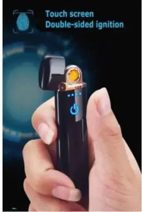 Touch Lighter Waterproof Rechargeable Electric Lighter Battery Indication Touch Screen Sensor Lighter 5921f9-c7