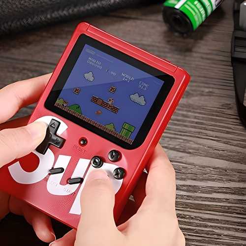 400 in 1 Sup Video Games Portable, Led Screen and USB Rechargeable, Handheld Console, Classic Retro Game Box Toy for Kids Boys & Girls (Multi Color ,1 pcs) 5921f9-c7