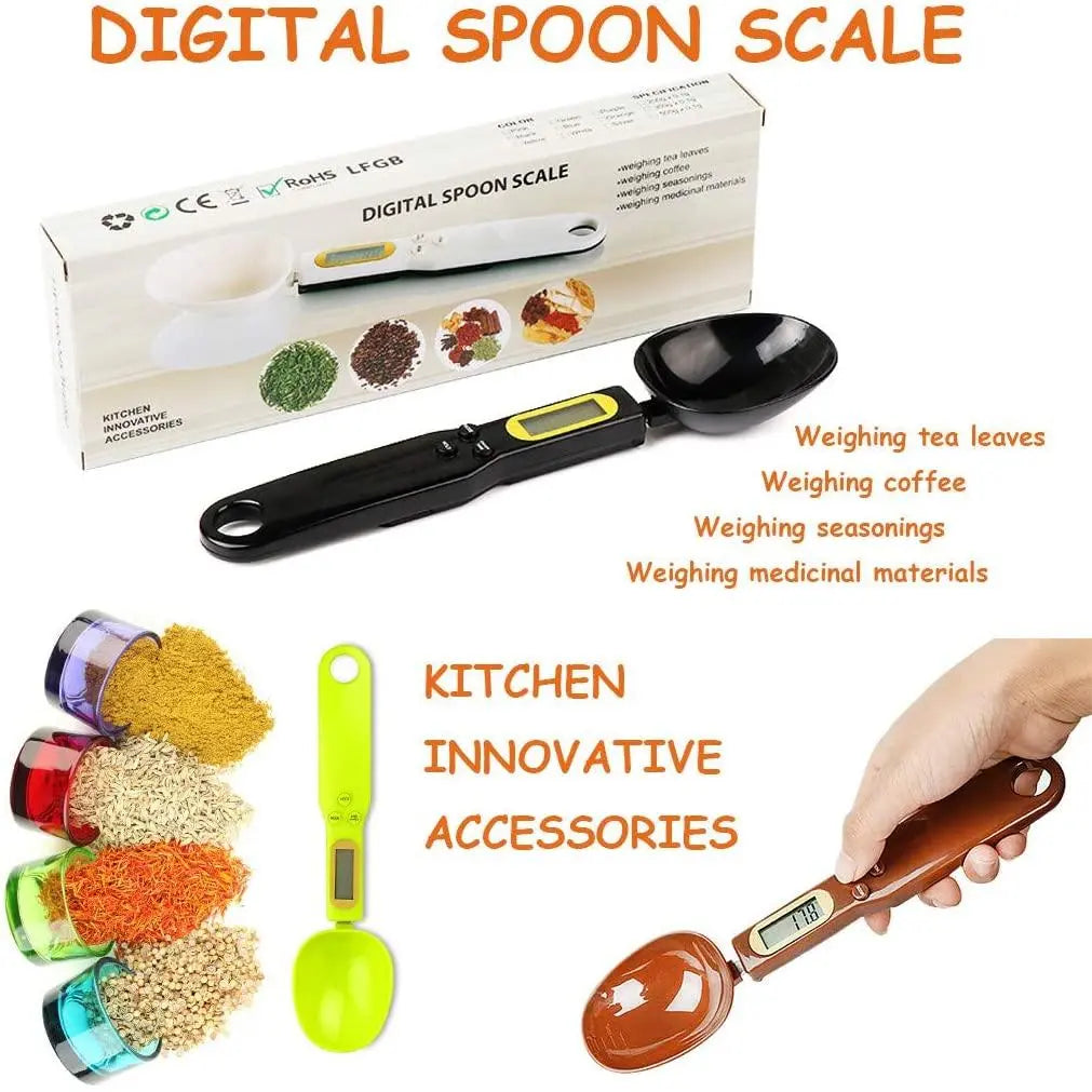 Scale Spoon - Digital G Measuring Spoon Electronic Weighted Food - DECORATION HUB