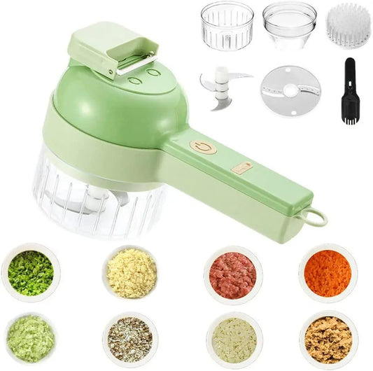 4 in 1 Portable Electric Vegetable Cutter Set 5921f9-c7