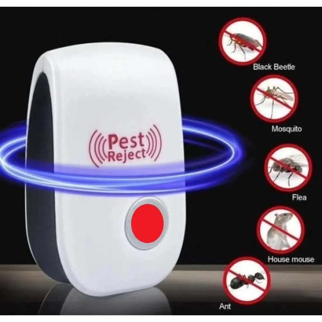 Ultrasonic Pest Repeller for Mosquito, Cockroaches, etc (Pack of 2) 5921f9-c7