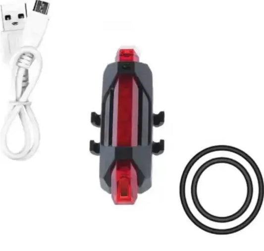 Bicycle Rear Light 5 LED USB Rechargeable Waterproof LED Rear Break Light 5921f9-c7