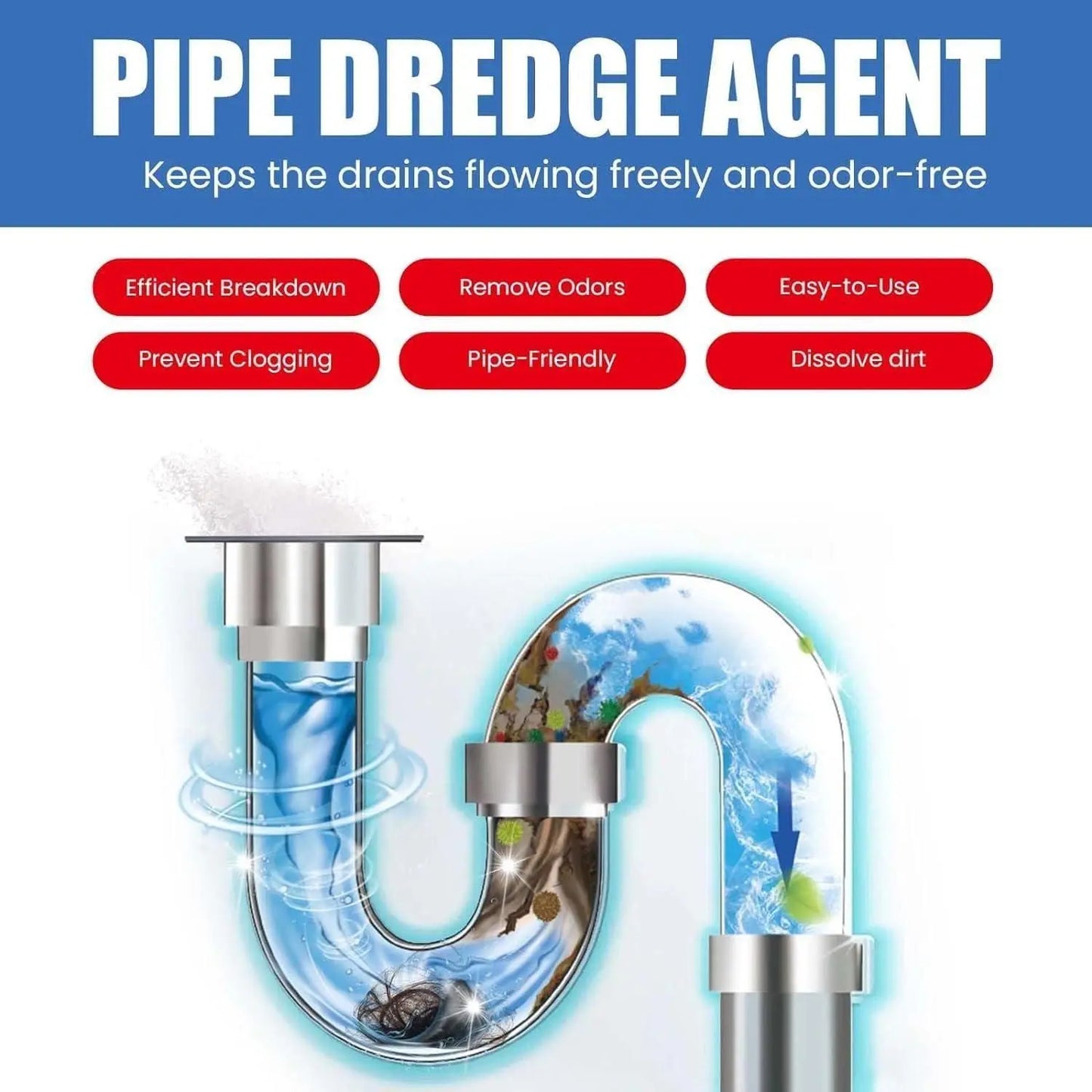 Cleaning Kitchen Pipe Dredging Agent	260gram - DECORATION HUB