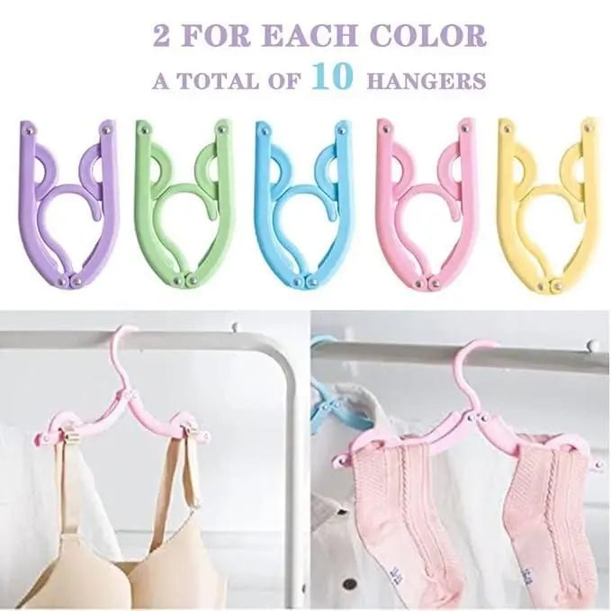 4PCS Portable Foldable Clothes  Hangers 5921f9-c7